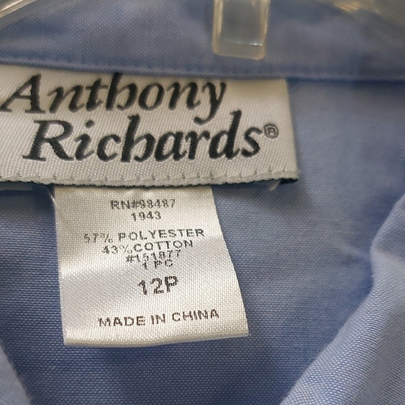 Blue Midi Shirt Dress with Polo Collar for Casual Wear. NWOT CAME IN PLASTIC BAG - Picture 12 of 13